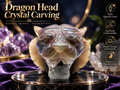 Crystal carved lion head